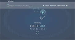 Desktop Screenshot of freshairfoundations.org